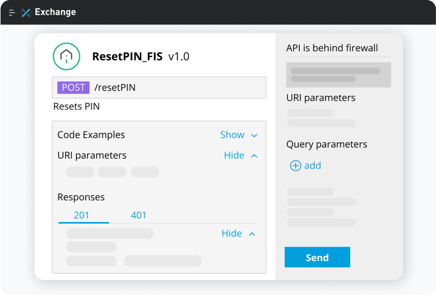 Tela MuleSoft RPA Manager: compartilhe automações no Anypoint Exchange como APIs para reutilizar RPA