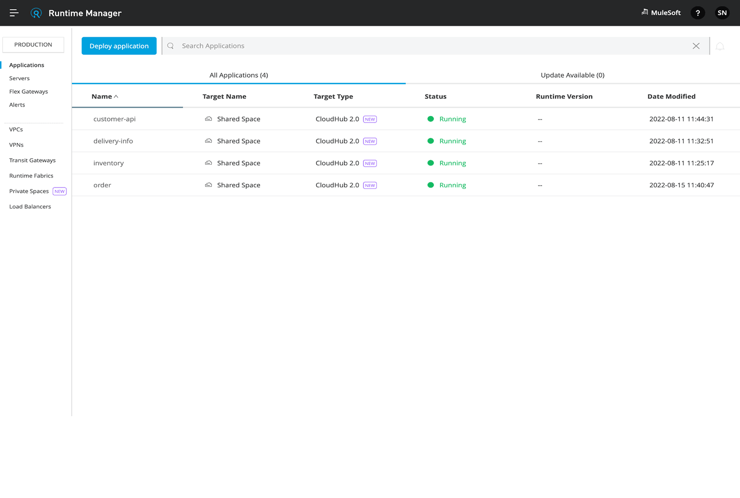 CloudHub 2.0: Improve app performance and scale quickly with lightweight container-based isolation.