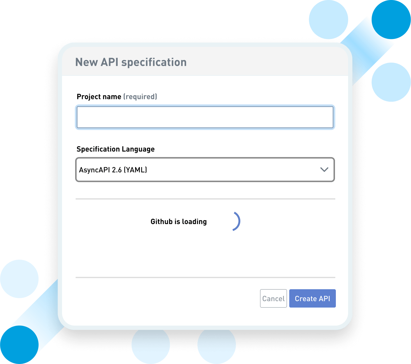 A graphic showing how to simplify the design and documentation of AsyncAPIs in Anypoint API Designer.