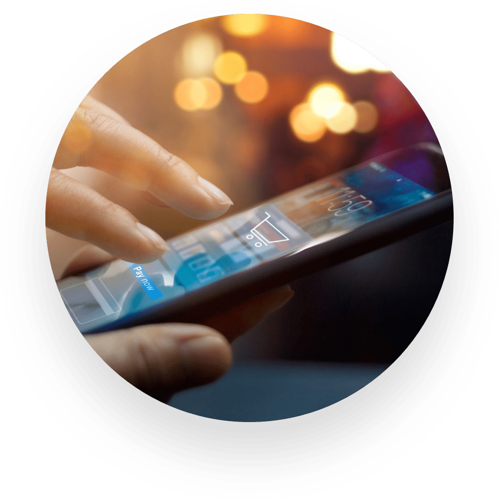eCommerce redefined webinar smartphone hand