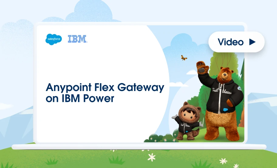 Watch the video to learn about Anypoint Flex Gateway on IBM Power.