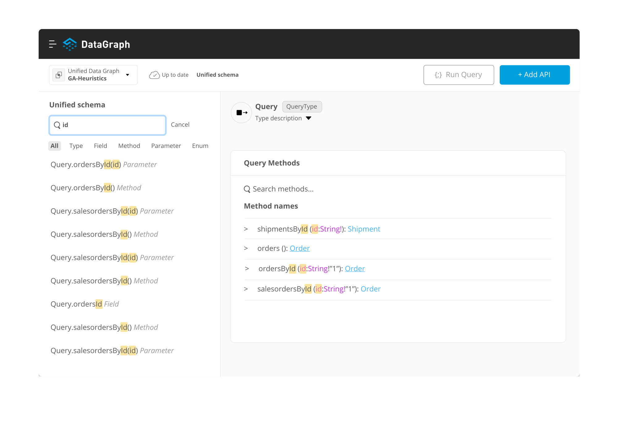 Anypoint DataGraph - UI Schéma unifié 