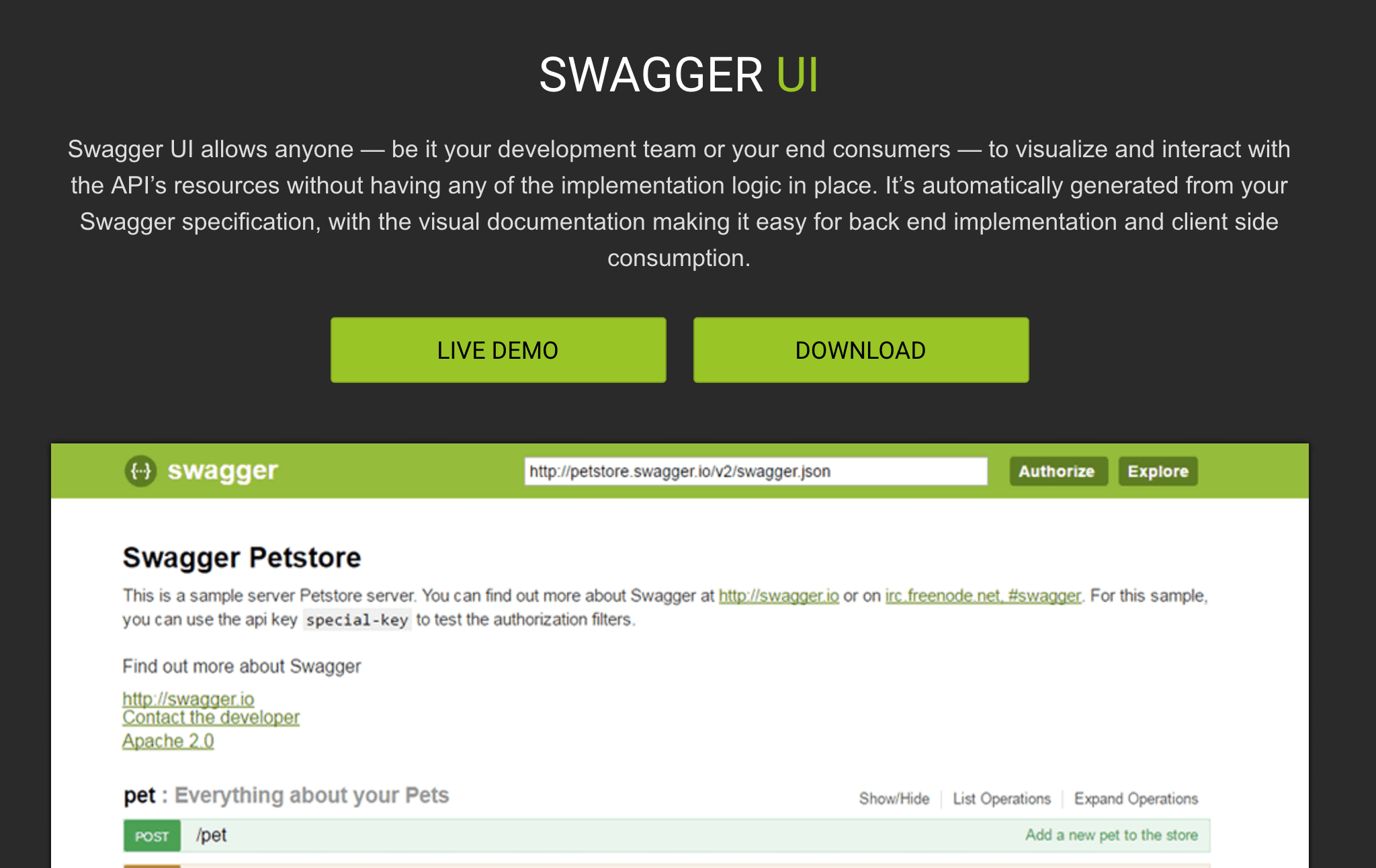 SwaggerUI