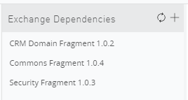 Screenshot of import of API fragments as Exchange Dependencies.